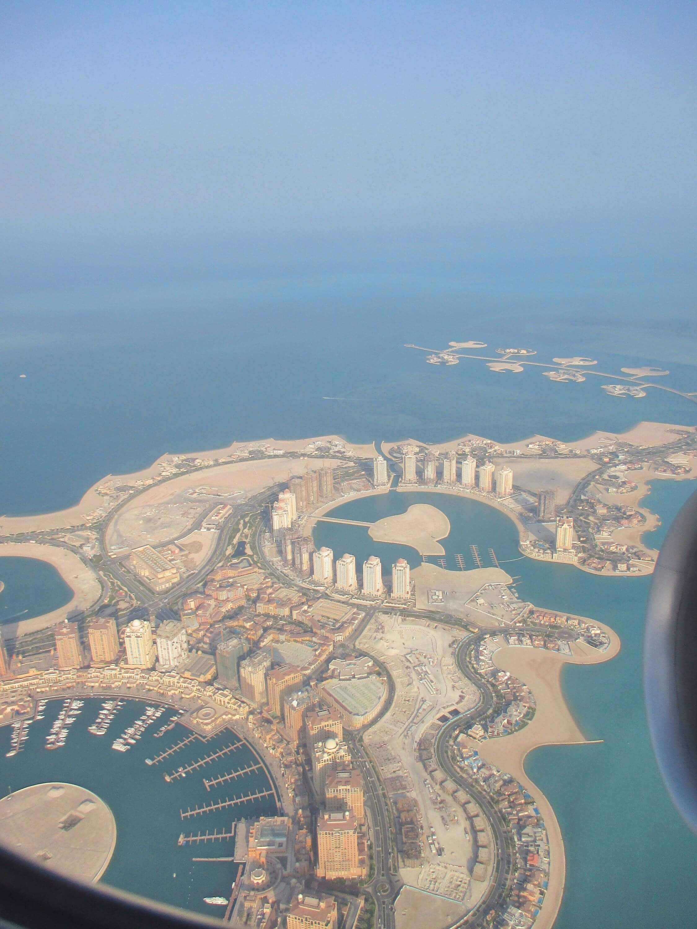 Qatar vu du ciel Doha Qatar vu du ciel