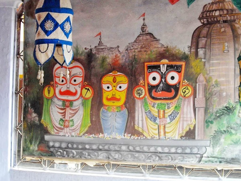 The Indian God Jagannath, reverred in Odisha