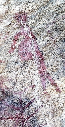 Chhattisgarh Tribal painting in Ongna cave Raigarh India