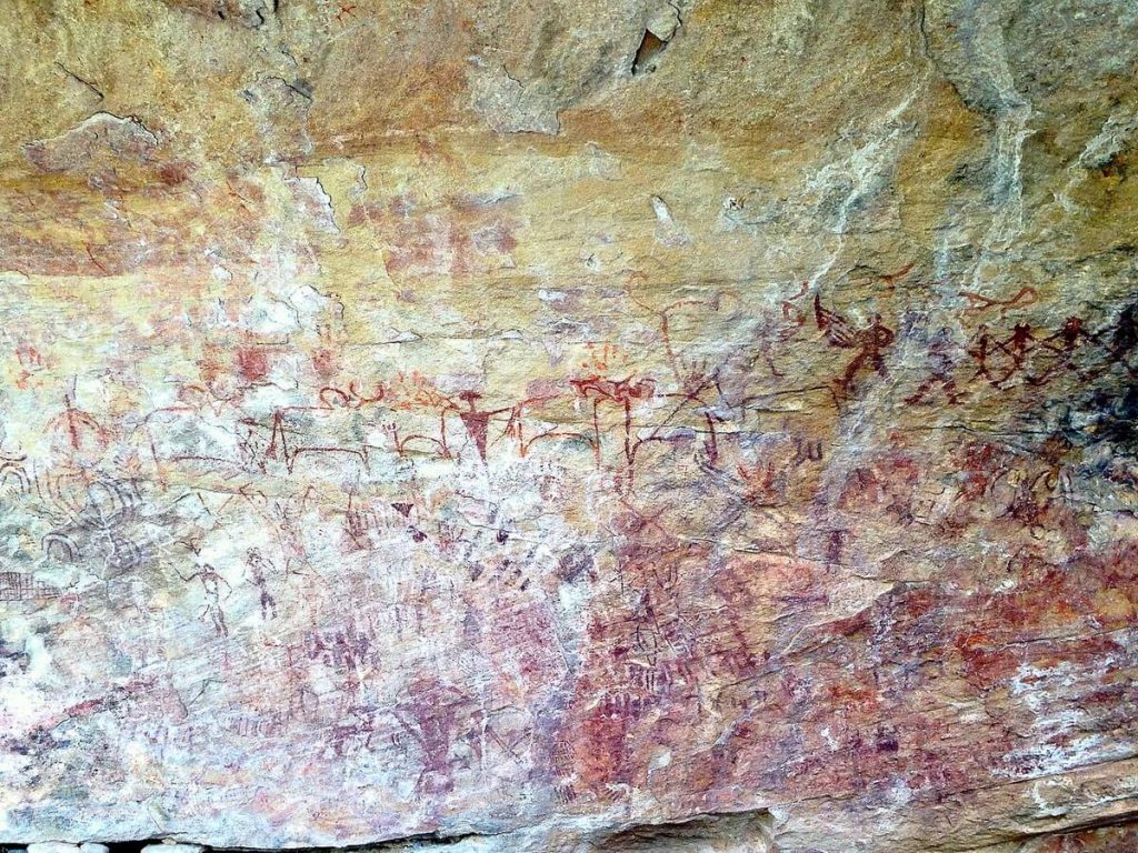 Alien drawings or prehistoric art of India? Ongna painted rocks Raigarh Chhattisgarh
