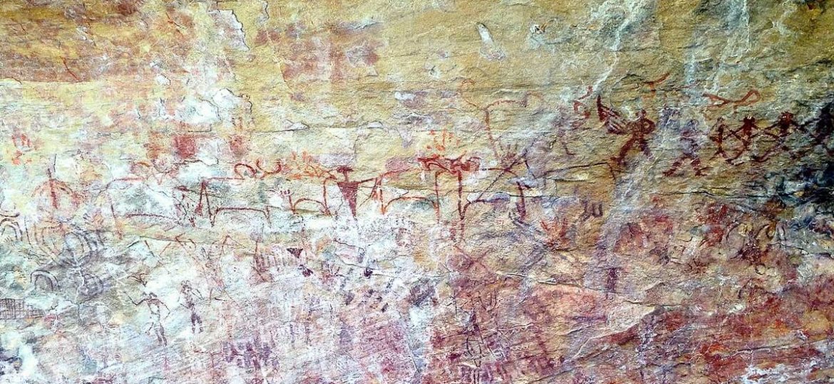 Alien drawings or prehistoric art of India? Ongna painted rocks Raigarh Chhattisgarh