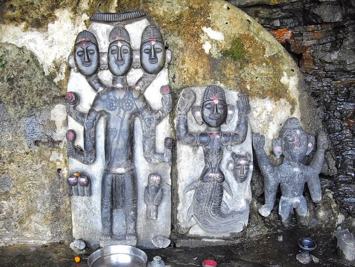 Tribal Gods carved on stones