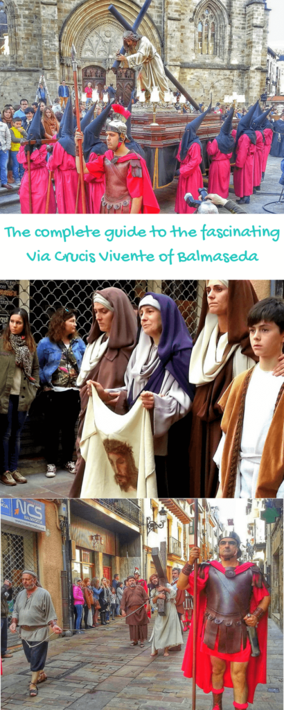 The characters of Via Crucis Viviente Balmaseda Spain