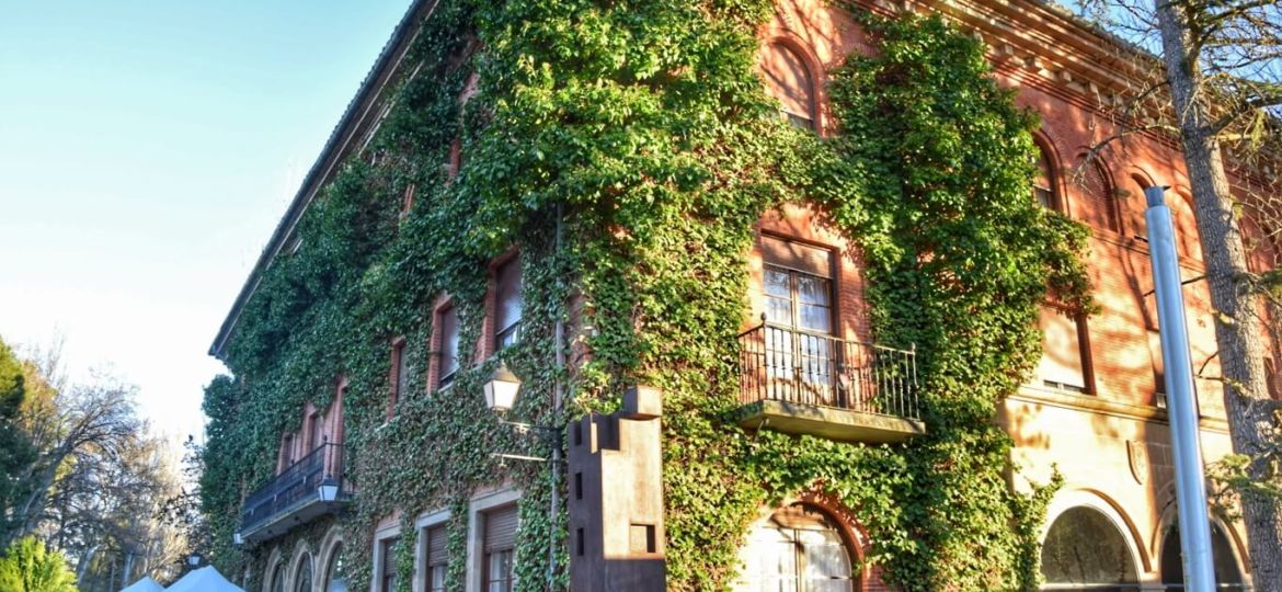 The beautiful facade of Hotel Xabier in Javier