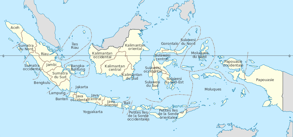 Carte Indonesie