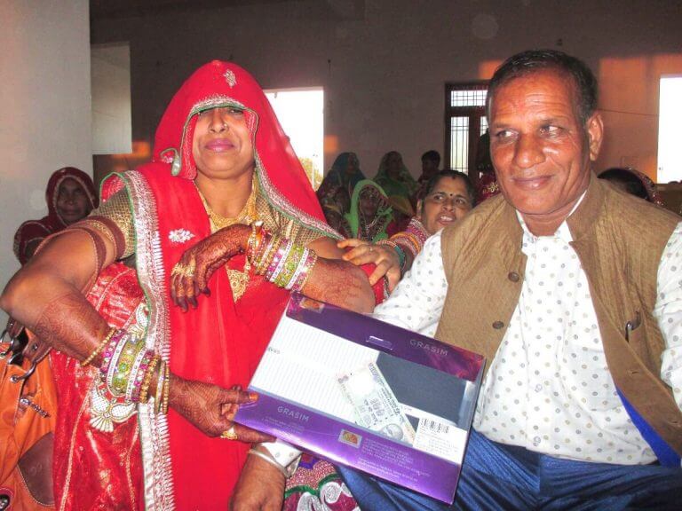 Parents of the groom with dowry