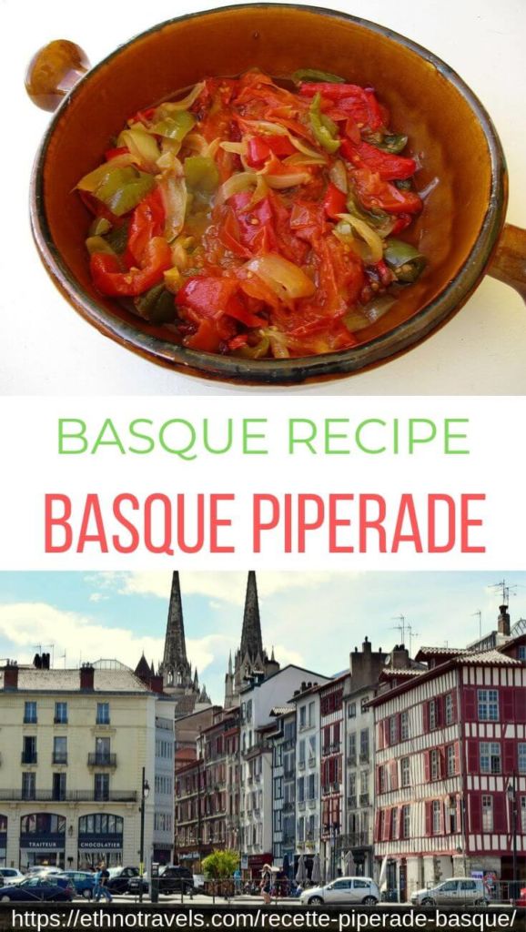 Piperade plate and Bayonne quays