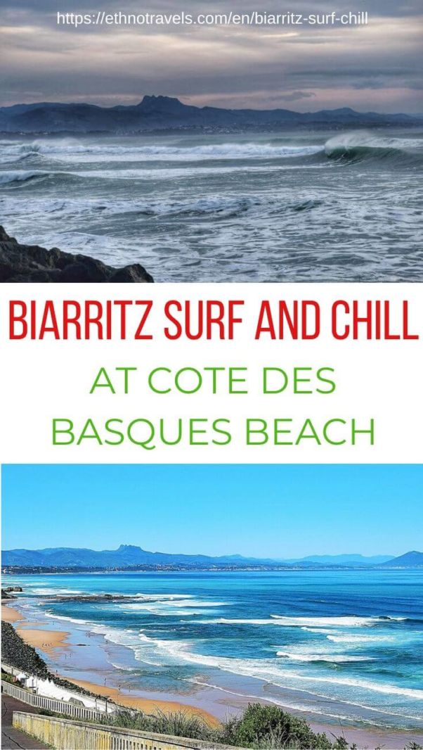 Biarritz surf and chill at Cote des Basques beach