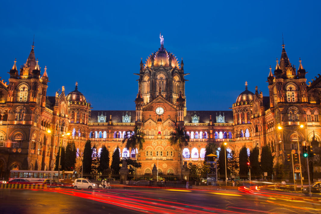 Chatrapatri Shivaji Terminus at night