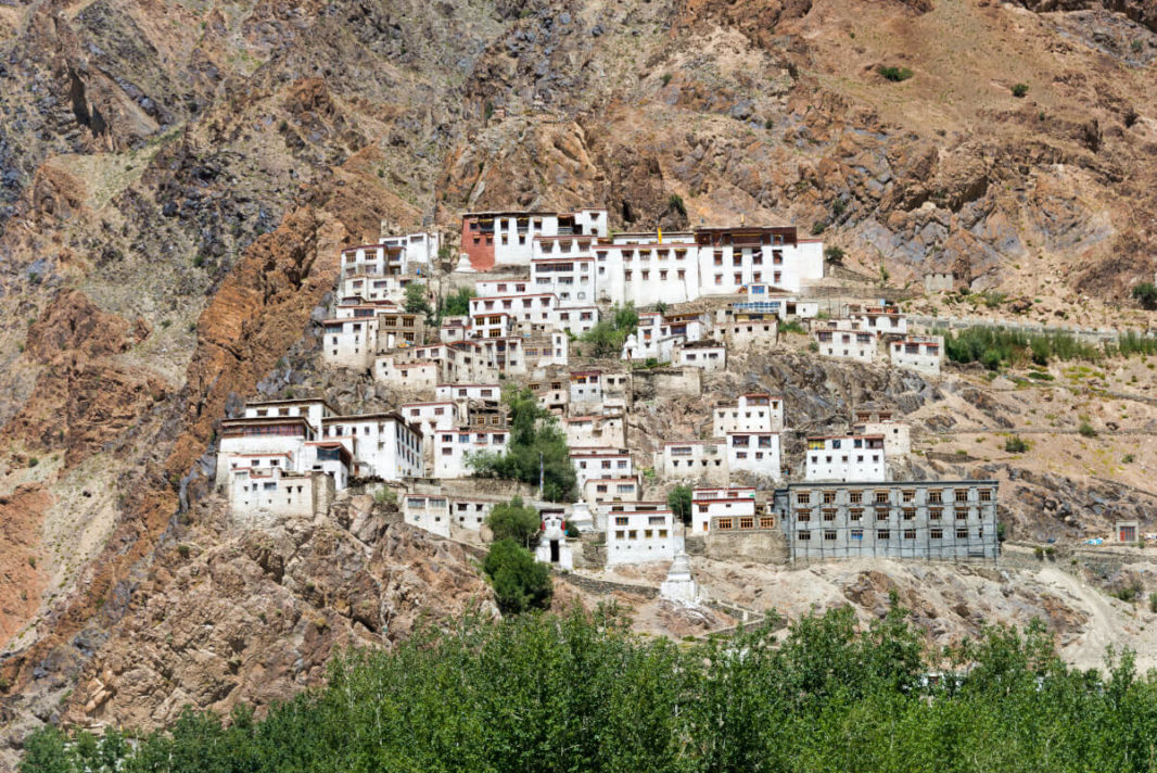 Kursha Monastery on a cliff