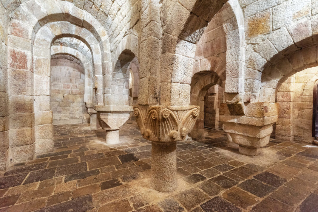 Inside the crypt of Leyre monastery