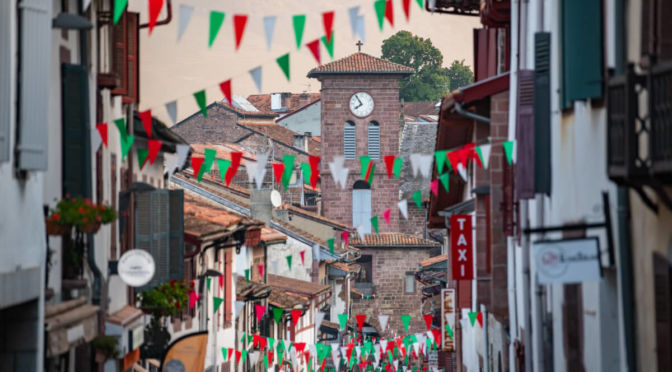 Main pilgrims street in Saint Jean Pied de Port