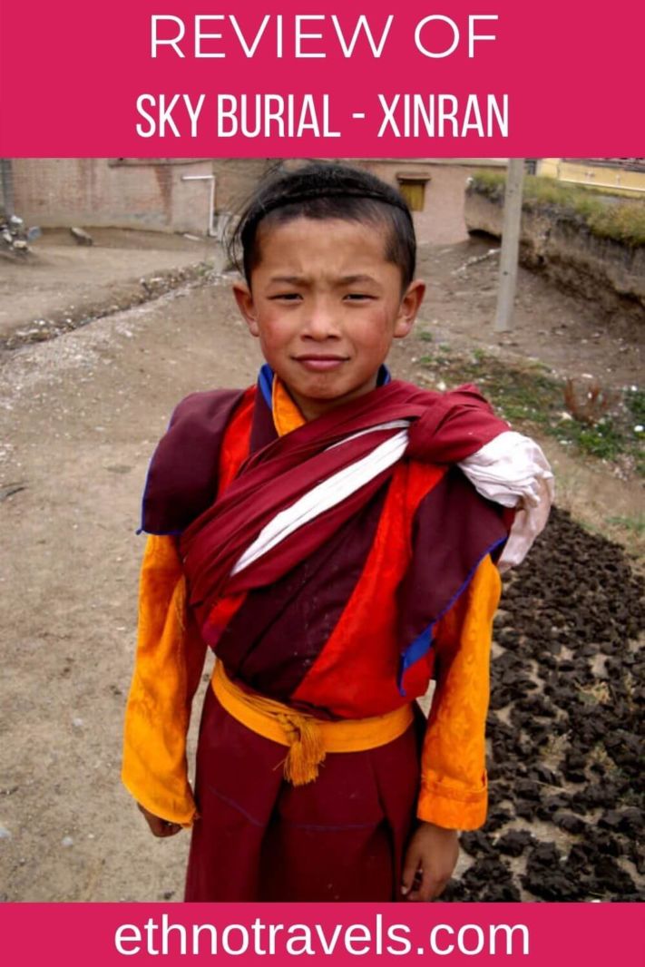 Young Tibetan monk - Sky Burial book review