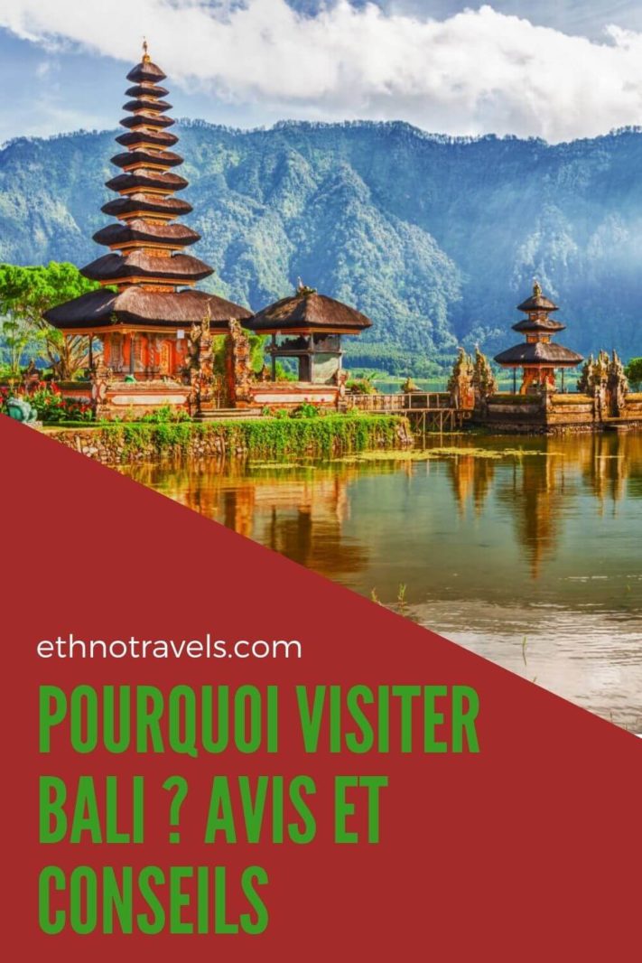 Le temple du lac Bratan à Bali Indonesie