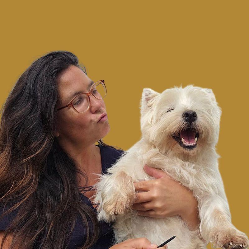 Stéphanie Langlet et westie Jahan